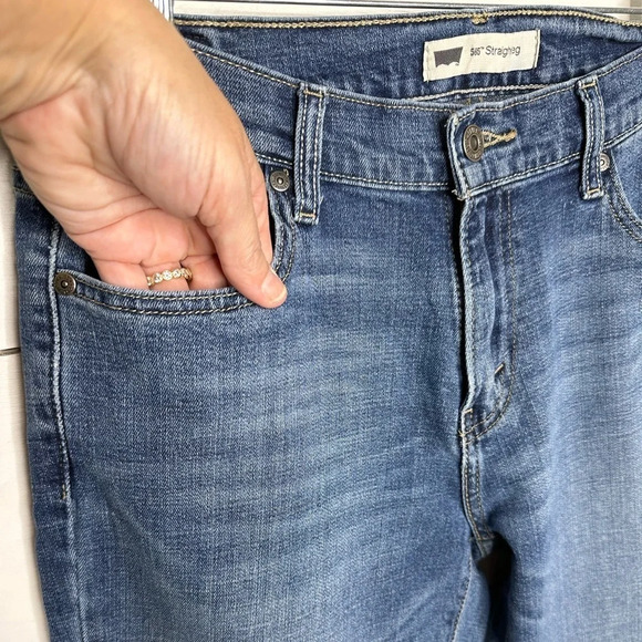 Levi’s 505 Straight Leg Jeans - Size 10 30x32 - Picture 3 of 10